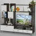 Стенка в гостиную Тиса Мебель Гостиная-49 Венге Белый 1640x450x1800 мм