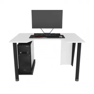 Геймерский игровой стол ZEUS™ GAMER-1 белый/черный Геймерский игровой стол ZEUS™ GAMER-1 белый/черный