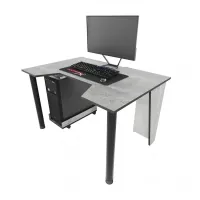 Геймерский игровой стол ZEUS™ GAMER-1 бетон/черный