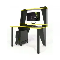 Геймерский игровой стол ZEUS™ IVAR-3 (1400 мм) черный/желтый Геймерский игровой стол ZEUS™ IVAR-3 (1400 мм) черный/желтый