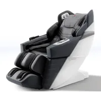 Массажное кресло AlphaSonic III White Black Серый