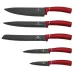 Набор из 6 ножей с бамбуковой разделочной доской Berlinger Haus Metallic Line Burgundy Edition (BH-2552)