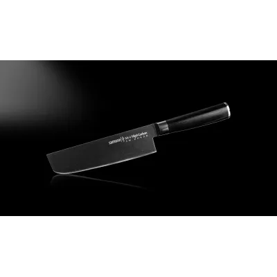 Ніж кухонний овочевий Накірі 167 мм Samura Mo-V Stonewash (SM-0043B)