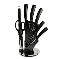 Набор ножей на подставке 8 предметов Berlinger Haus Black Silver Collection (BH-2565) Набор ножей на подставке 8 предметов Berlinger Haus Black Silver Collection (BH-2565)