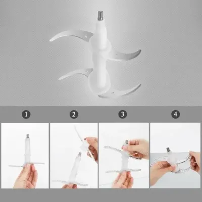 Электрический измельчитель молния UKC Power Grinder 300 стационарный с чашей 2л 300Вт Silver
