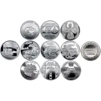 Набор монет Collection Збройні Сили України 12 шт в капсулах (hub_2bs2lt)