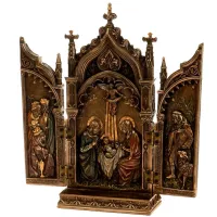 Декоративная статуэтка-триптих Veronese Икона 22*11*5 см Коричневый AL31923 Декоративная статуэтка-триптих Veronese Икона 22*11*5 см Коричневый AL31923