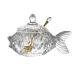 Икорница с ложкой Lefard Fish 16х10 см Прозрачный AL78370