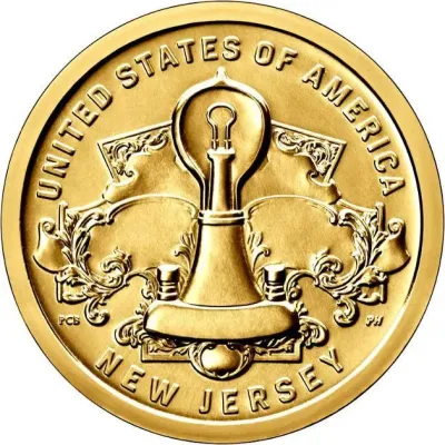 США 1 доллар 2019 Инновации, Нью-Джерси, Лампа накаливания (hub_gz54mr) США 1 доллар 2019 Инновации, Нью-Джерси, Лампа накаливания (hub_gz54mr)