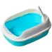 Туалет для кошек с лопаткой Taotaopets 226611 Blue 40х29х13.5 см