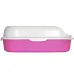 Туалет для кошек с лопаткой Taotaopets 226611 Pink 40х29х13.5 см Туалет для кошек с лопаткой Taotaopets 226611 Pink 40х29х13.5 см