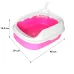 Туалет для кошек с лопаткой Taotaopets 226611 Pink 40х29х13.5 см Туалет для кошек с лопаткой Taotaopets 226611 Pink 40х29х13.5 см