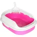 Туалет для кошек с лопаткой Taotaopets 226611 Pink 40х29х13.5 см