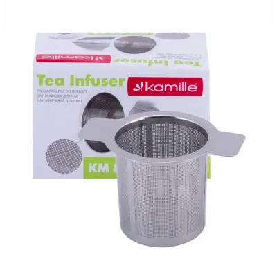 Ситечко-фільтр для чаю Kamille KM-8841 10х6.5 см Сталевий (10900) Ситечко-фільтр для чаю Kamille KM-8841 10х6.5 см Сталевий (10900)
