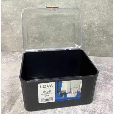 Органайзер Lova plastik с крышкой чёрный LV-170 Органайзер Lova plastik с крышкой чёрный LV-170