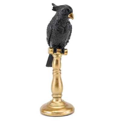 Фігурка інтер'єрна Parrot Black 31 см ArtDeco AL117945