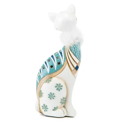 Фігурка інтер'єрна White cat 24 см ArtDeco AL117947 Фігурка інтер'єрна White cat 24 см ArtDeco AL117947