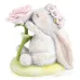 Фігурка інтер'єрна Rabbit with a rose 12 см Lefard AL117957