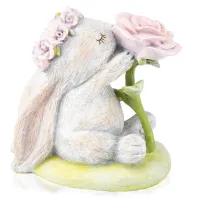 Фигурка интерьерная Rabbit with a rose 12 см Lefard AL117957