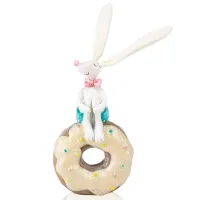 Фігурка інтер'єрна Bunny with donut 20 см Lefard AL117960