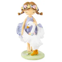 Фигурка интерьерная Princess with a swan 17.5 см Lefard AL117964