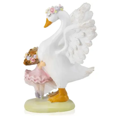 Фігурка інтер'єрна Embrace with a swan 16.5 см Lefard AL117965