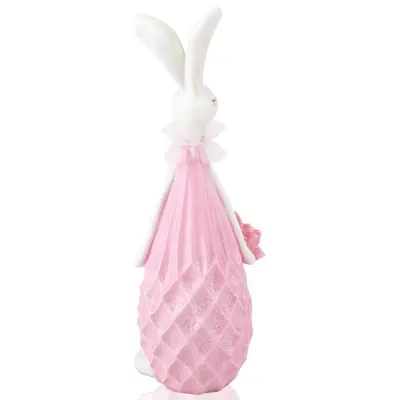 Фігурка інтер'єрна Rabbit in pink 28 см Lefard AL117969