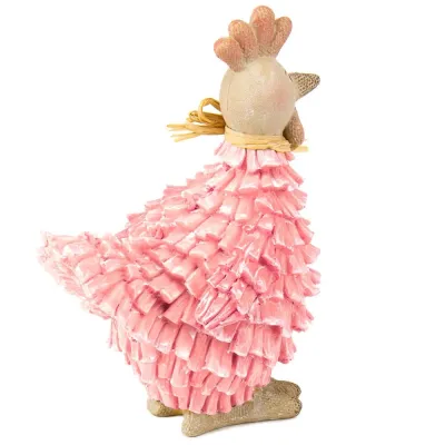 Фігурка інтер'єрна Pink hen 14 см Lefard AL117975