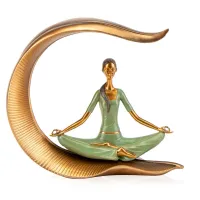 Фигурка интерьерная Girl in the lotus position 27 см ArtDeco AL117996
