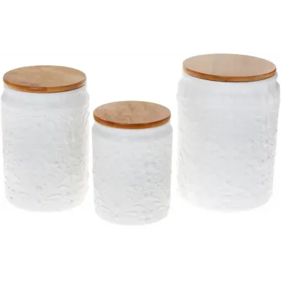 Банка с бамбуковой крышкой 1.1л Kerioppo White Bona DP118076