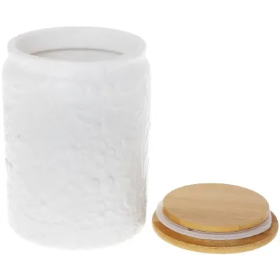 Банка с бамбуковой крышкой 1.1л Kerioppo White Bona DP118076