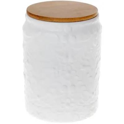 Банка с бамбуковой крышкой 1.1л Kerioppo White Bona DP118076