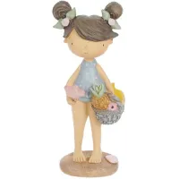 Фігурка інтер'єрна Girl with fruit basket 8x6x18.5 см Bona DP118177
