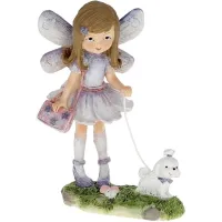 Фігурка інтер'єрна Baby Fairy with Dog 10x7x13 см Bona DP118194 Фігурка інтер'єрна Baby Fairy with Dog 10x7x13 см Bona DP118194