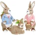 Фігурка інтер'єрна Bunny with a basket 24x22x40 см Bona DP118200