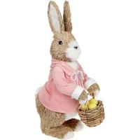 Фігурка інтер'єрна Bunny with a basket 28x16x47 см Bona DP118201