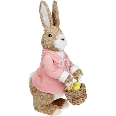 Фігурка інтер'єрна Bunny with a basket 28x16x47 см Bona DP118201