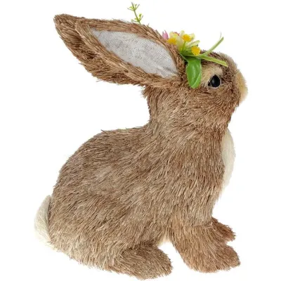 Фигурка интерьерная Rabbit with Flowers 21x13x31 см Bona DP118206