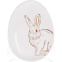 Блюдо в наборе 16.5х12х2см White-Gold Bunny Bona DP118448 Блюдо в наборе 16.5х12х2см White-Gold Bunny Bona DP118448