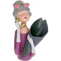 Ваза 13х25х38см Grey Модница Bona DP118478 Ваза 13х25х38см Grey Модница Bona DP118478