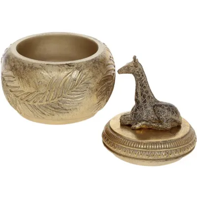 Шкатулка 11.5х11.5х13.5см Gold Африка Bona DP118499 Шкатулка 11.5х11.5х13.5см Gold Африка Bona DP118499