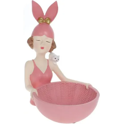 Подставка для бижутерии 17х19х23см Pink Девочка-Зайка Bona DP118502