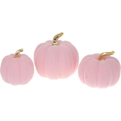 Фігурка інтер'єрна 15х15х11.5 см Pink-Gold Pumpkin Bona DP118517 Фігурка інтер'єрна 15х15х11.5 см Pink-Gold Pumpkin Bona DP118517
