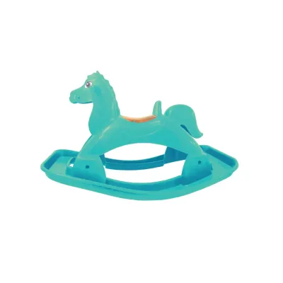 Лошадка-качалка музыкальная Doloni Toys 05550/7 Бирюзовая Лошадка-качалка музыкальная Doloni Toys 05550/7 Бирюзовая