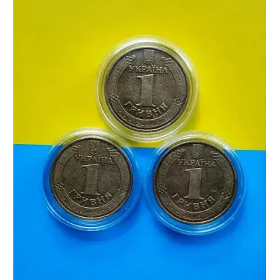 Набор монет No Brand Русский корабль Пес Патрон Азов 1 гривна 26 мм Золотистый (hub_dkffvp)