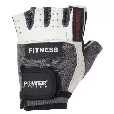 Перчатки для фитнеса и тяжелой атлетики Power System Fitness PS-2300 Grey/White L Перчатки для фитнеса и тяжелой атлетики Power System Fitness PS-2300 Grey/White L