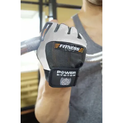Перчатки для фитнеса и тяжелой атлетики Power System Fitness PS-2300 Grey/White L Перчатки для фитнеса и тяжелой атлетики Power System Fitness PS-2300 Grey/White L