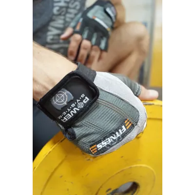Перчатки для фитнеса и тяжелой атлетики Power System Fitness PS-2300 Grey/White L Перчатки для фитнеса и тяжелой атлетики Power System Fitness PS-2300 Grey/White L