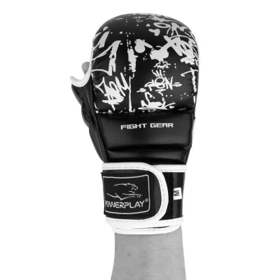 Рукавички для Karate PowerPlay 3092KRT Чорні-Білі XL