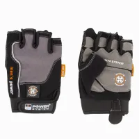 Рукавички для фітнесу та важкої атлетики Power System Man's Power PS-2580 Black/Grey XL Рукавички для фітнесу та важкої атлетики Power System Man's Power PS-2580 Black/Grey XL